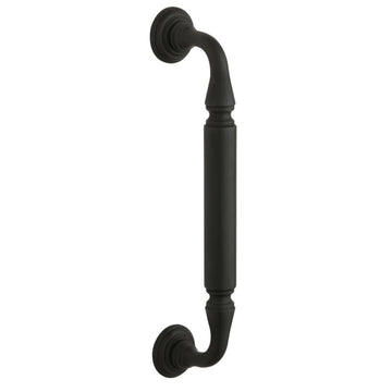 Baldwin 10 Inch Center to Center Richmond Style Door Pull with Rosettes